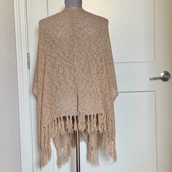 Coldwater Creek Wrap - Tan - Picture 2 of 4